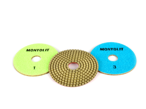 Montolit Dry Diamond Resin Polishing Pads (Set of 3) - Tile ProSource