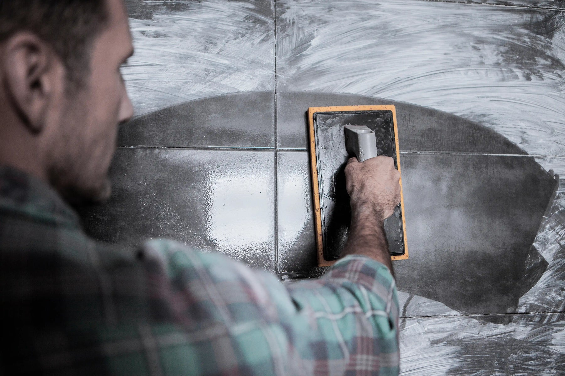Wall Grout Application