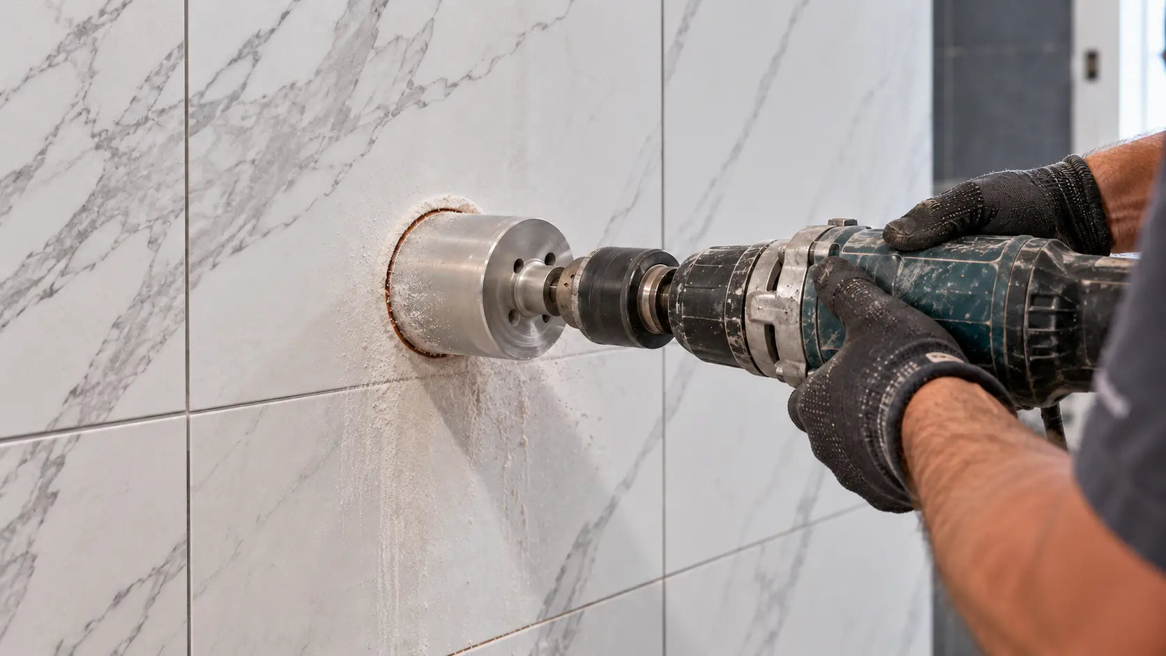 Drill Large Holes in Porcelain Tile