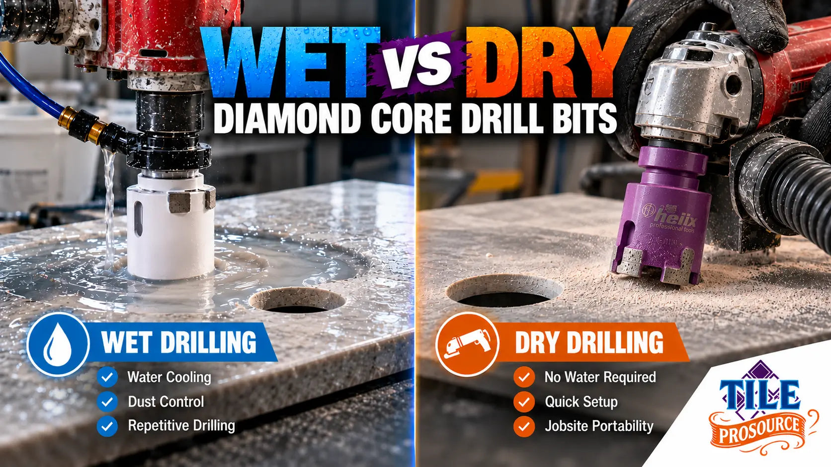 Wet vs Dry Diamond Core Drill Bits: Which Should You Use?