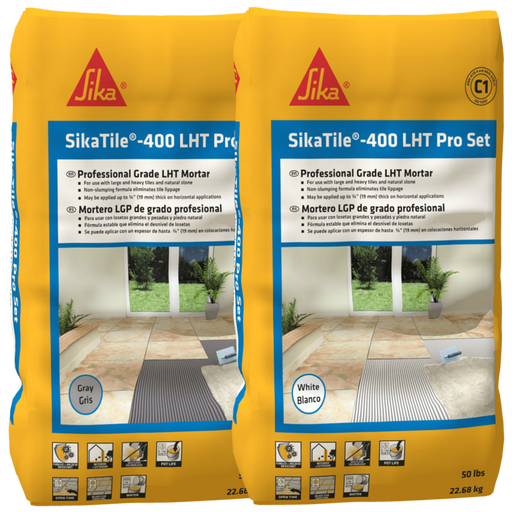 SikaTile®-400 LHT Pro Set Modified Tile Mortar (50lb bags) - Tile ProSource