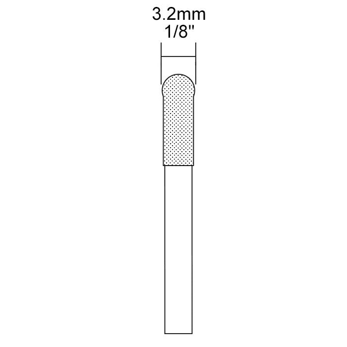 Proxxon Diamond Drilling & Grinding Bit — 3.2mm Ball (2-Pack)