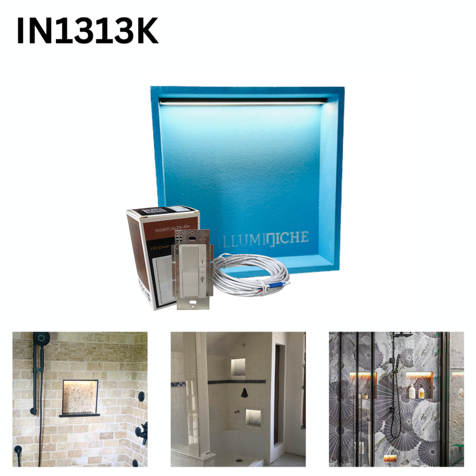 Shower Niche Lighting Kit | Illuminiche LED Niche