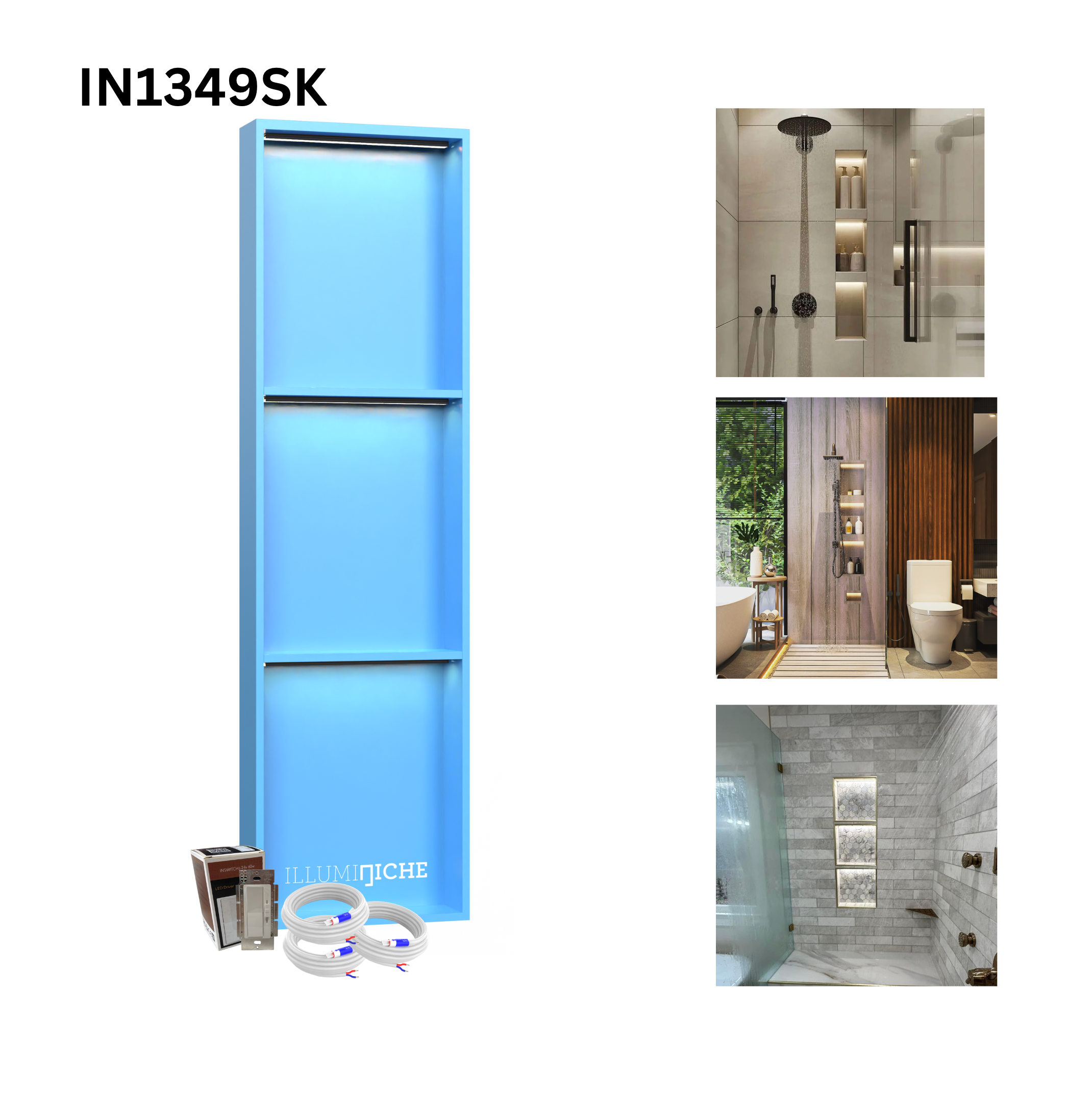 Shower Niche Lighting Kit | Illuminiche LED Niche