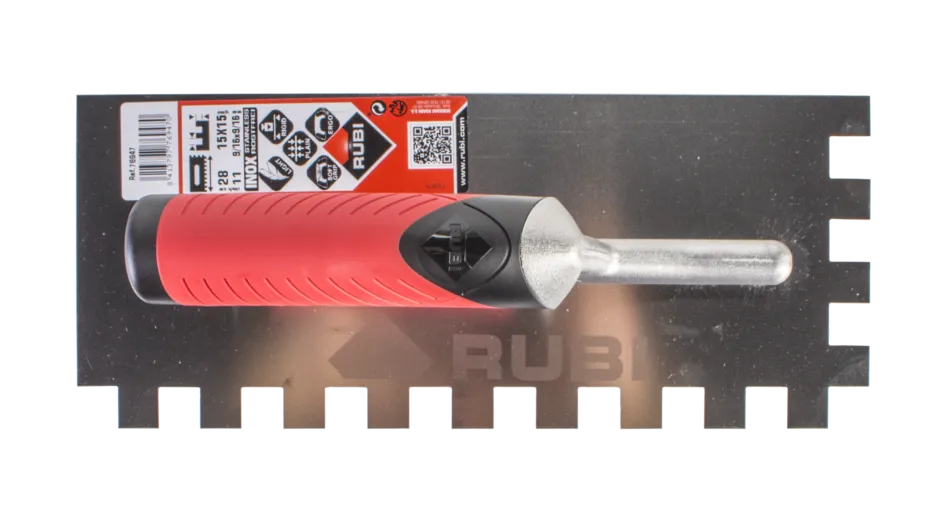 Rubi Stainless Steel Square Notch Trowels