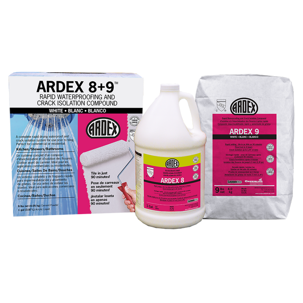 RAKER EMULSION 8本 Ardex 8+9 Rapid Waterproofing & Crack Isolation Compound
