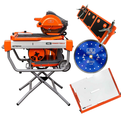 iQTS244 tile saw bundle