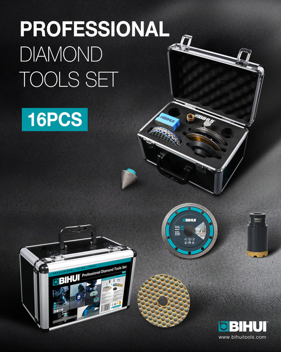 BIHUI Professional Diamond Tools Kit (16 pcs)