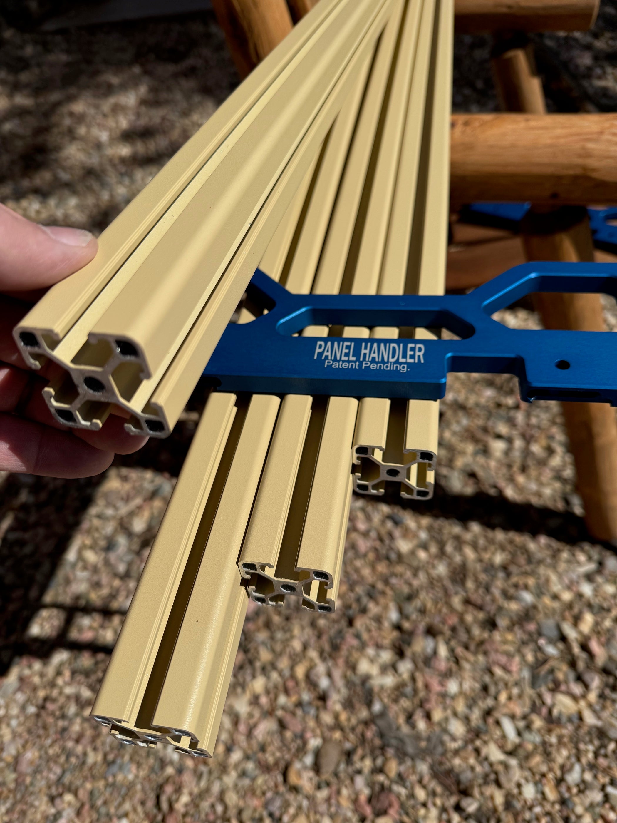 Panel Handler Aluminum Rails