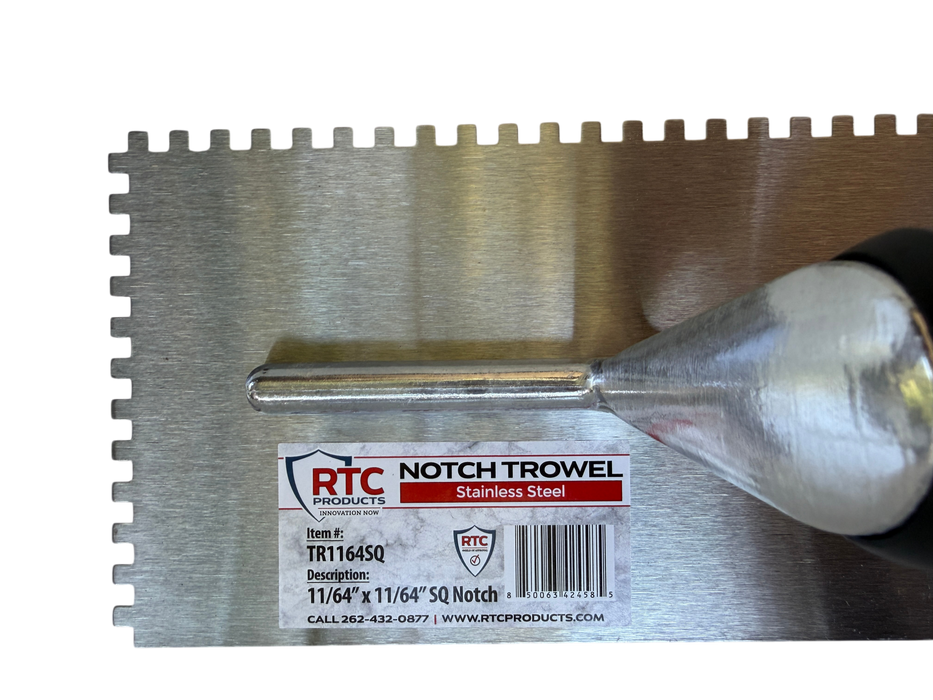 RTC Comfort Grip Stainless Steel Tile Trowels