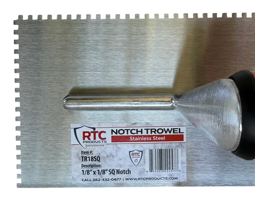 RTC Comfort Grip Stainless Steel Tile Trowels