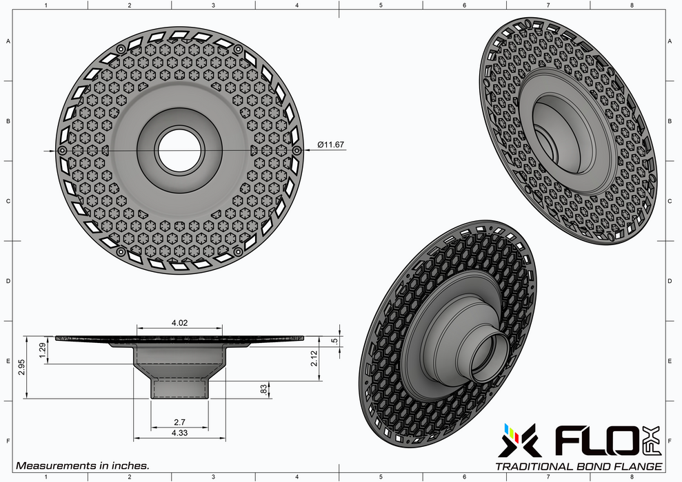FloFx Traditional Round Bond Flange Kit