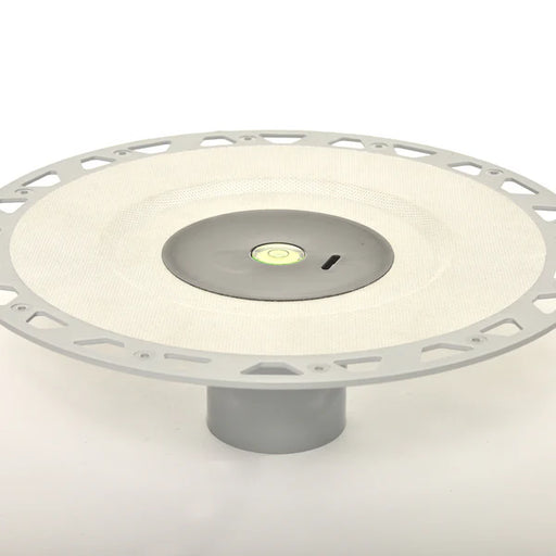 Shower drain leveling tool with built in bubble level for tile installation