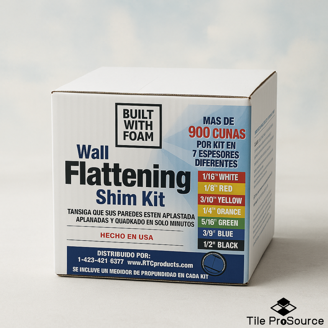 Built with Foam Wall Flattening Shim Kit