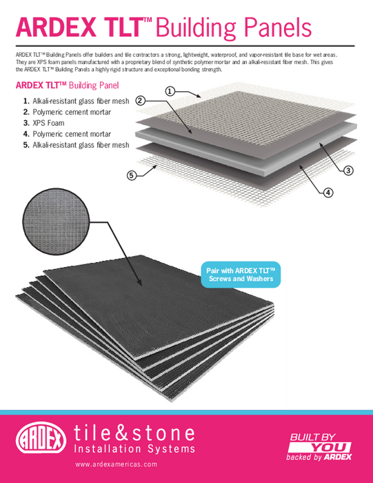 Ardex TLT 103 Building Panel 3'x5'x1/2"