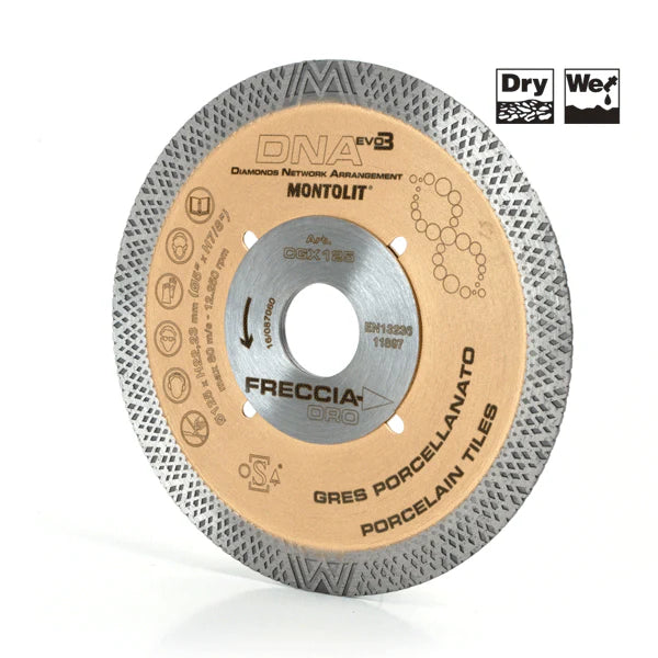 Montolit Gold Line DNA Grinder Blades for Porcelain & Tile
