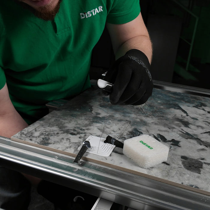 DiStar CordSET — Diamond Wire Radius Cutting Kit for Porcelain Tile