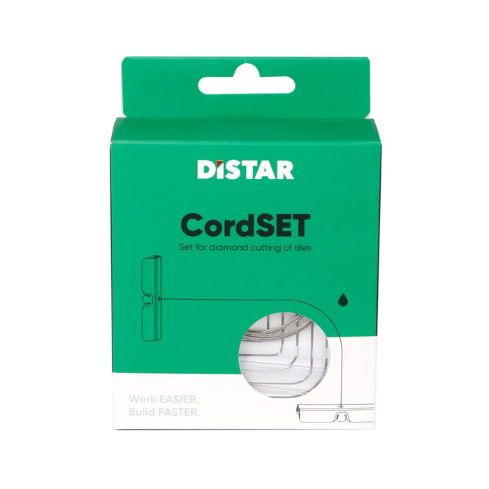 DiStar CordSET — Diamond Wire Radius Cutting Kit for Porcelain Tile
