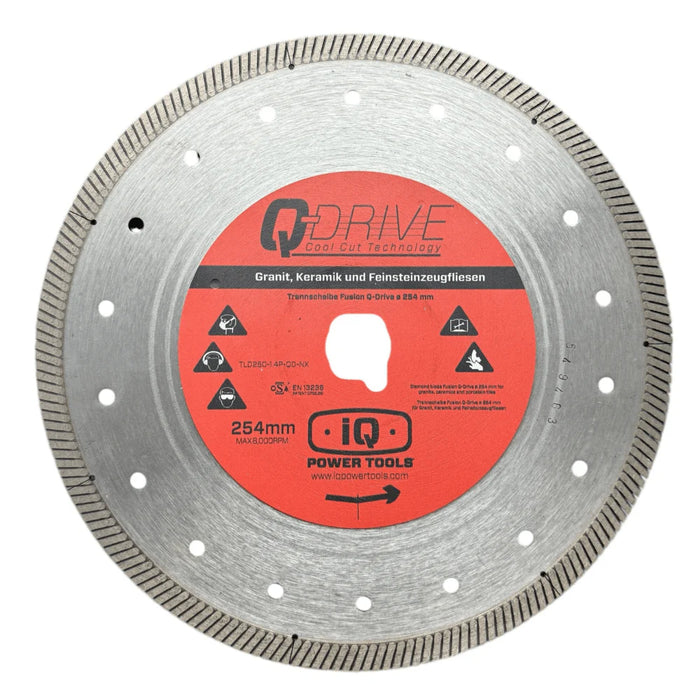 iQ 10" Q-Drive Plus Finishing Touch Diamond Blade
