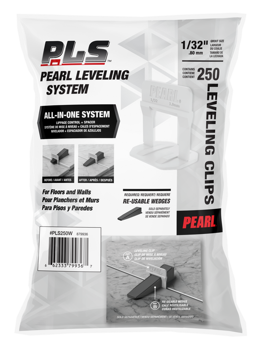 Pearl Tile Leveling System Clips (250/bag)