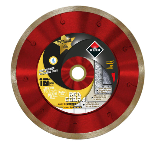 Rubi Red Cobra 10" Diamond Blade