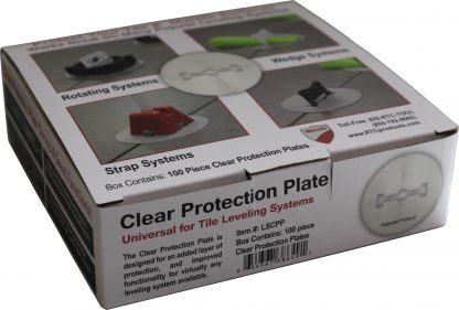 Universal Protection Plates for Tile Leveling Systems