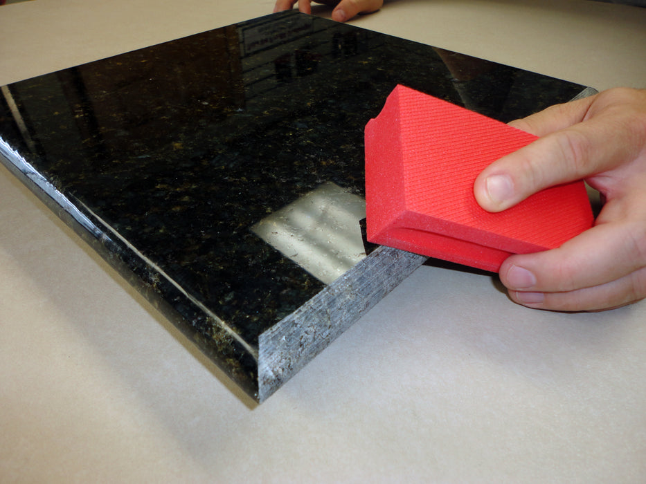 RTC Diamond Hand Polishing Pad on Granite