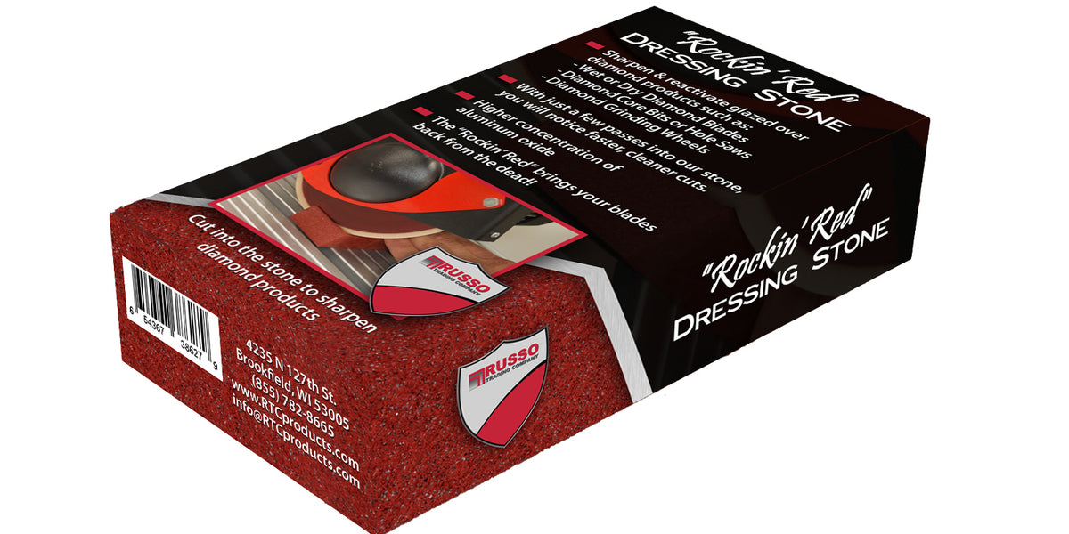 RTC Rockin Red Dressing Stone for Diamond Blades