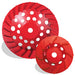 Pearl Abrasive P2 Pro-V Swirl Cup Wheels