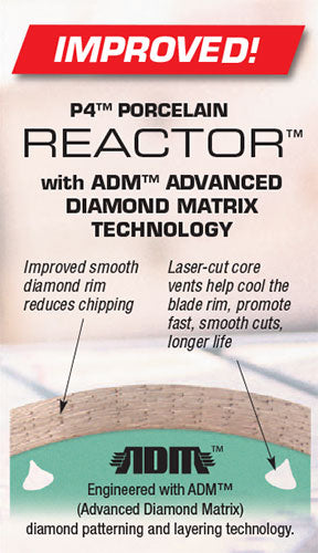 Pearl P4™ Reactor ADM Porcelain Blade - Tile ProSource