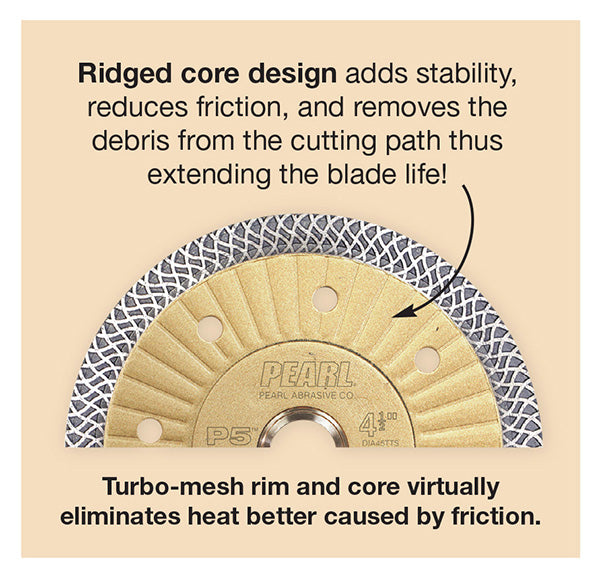 Pearl P5 Thin Turbo Mesh Blades - Tile ProSource