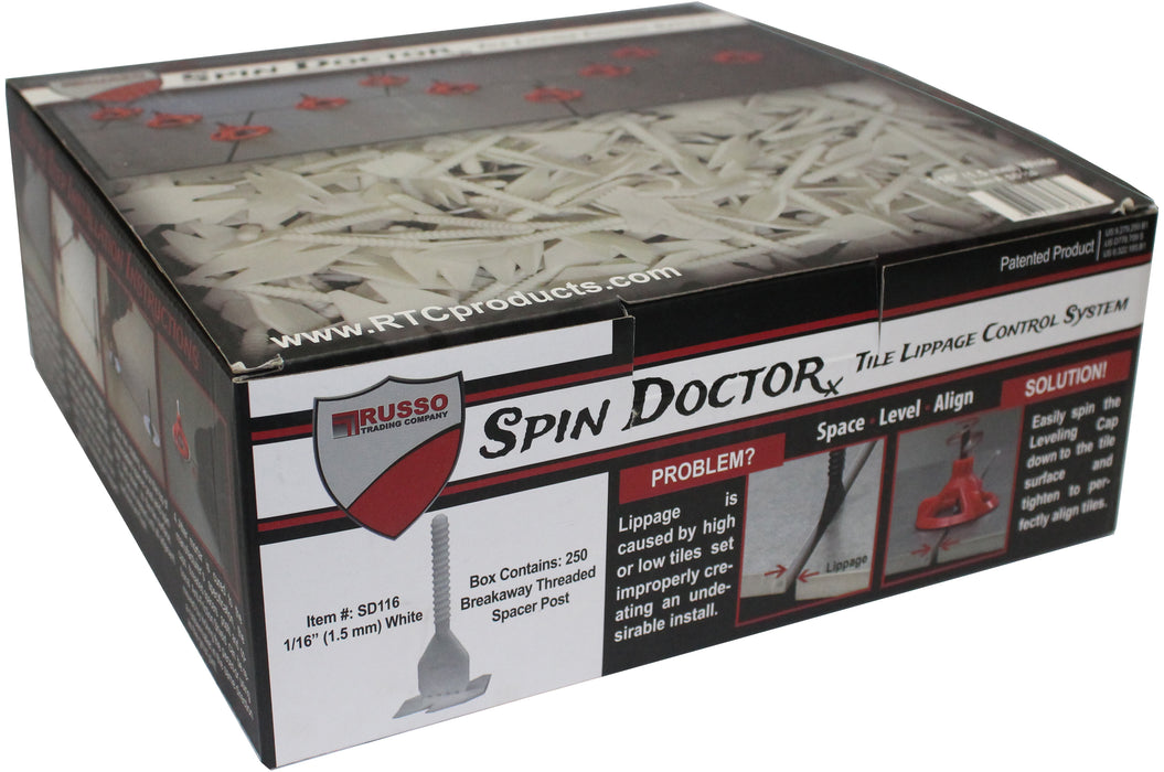Spin Doctor Tile Leveling System Spacers (250 pc. box)