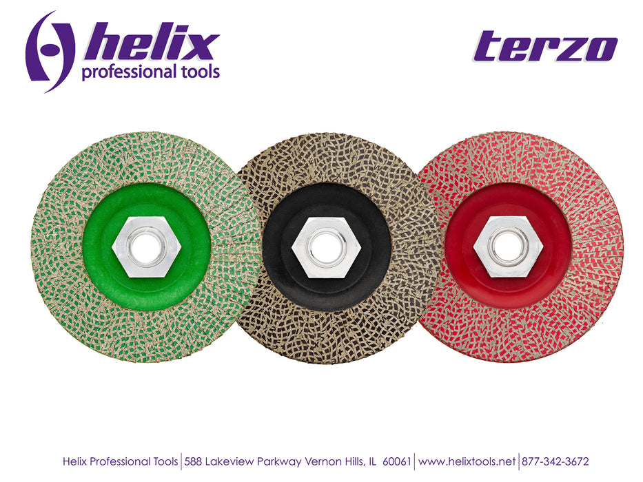 Helix Terzo Porcelain Grinding Wheels