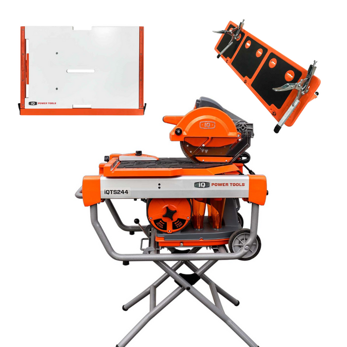 iQTS244 10" Dry-Cut Dustless Tile Saw with Accessories (Limited Time Bundle)