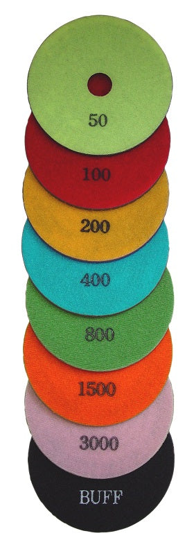 RTC 4" Wet Diamond Polishing Pads