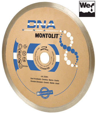 Montolit Continuous Rim DNA Diamond Blades - Tile ProSource