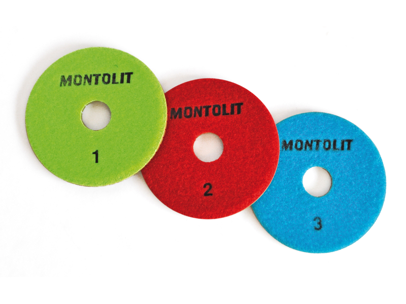 Montolit Dry Diamond Resin Polishing Pads (Set of 3) - Tile ProSource