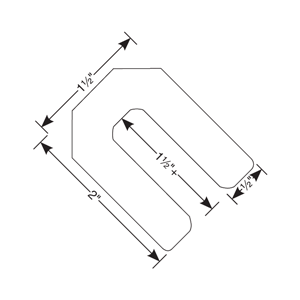 Gundlach Horseshoe Spacers Dimensions