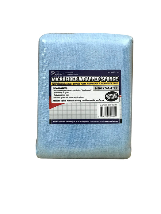 Microfiber Wrapped Sponge 7" x 5" x 2"